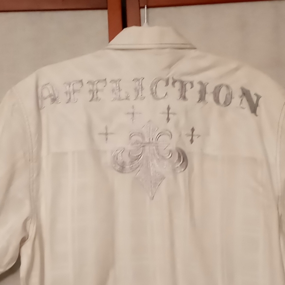 Affliction Button Up Collar Shirt XL - Picture 4 of 4